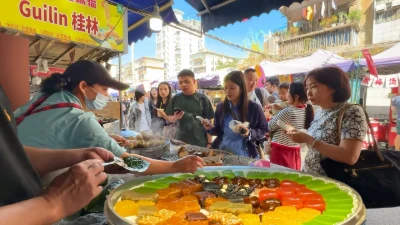Authentic Morning Market in Guangxi China